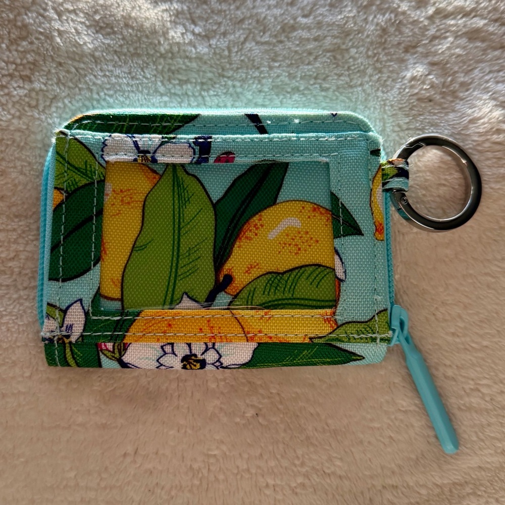 Vera Bradley Petite Zip Around Wallet - Lemon Grove